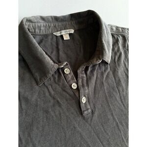 John Varvatos Men's XL Black Short Sleeve Shirt | Soft‎ Silk Blend Luxury Casual
